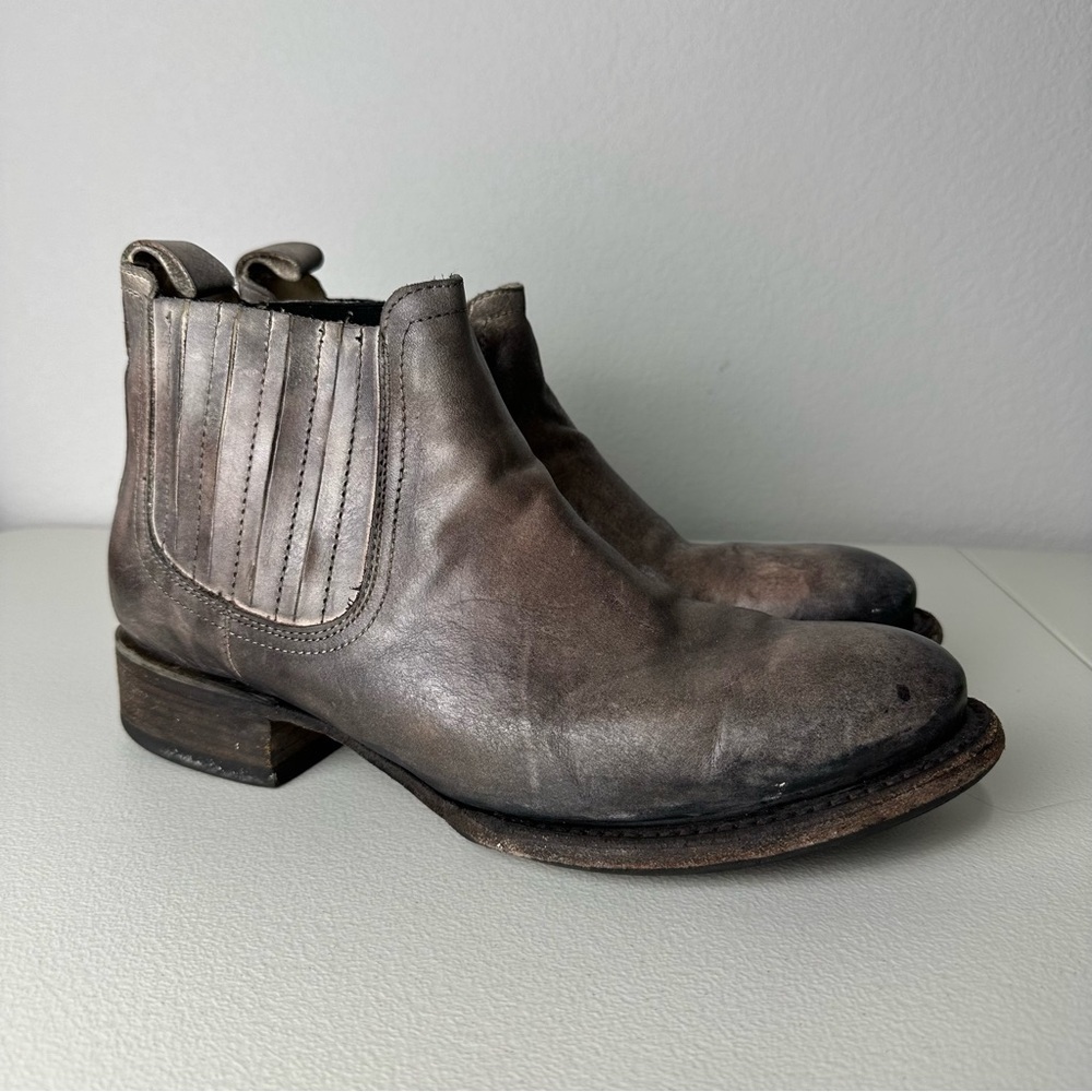 Freebird by Steven Men’s Brown Gray Distressed Leather Argo Chelsea Boots Size 9